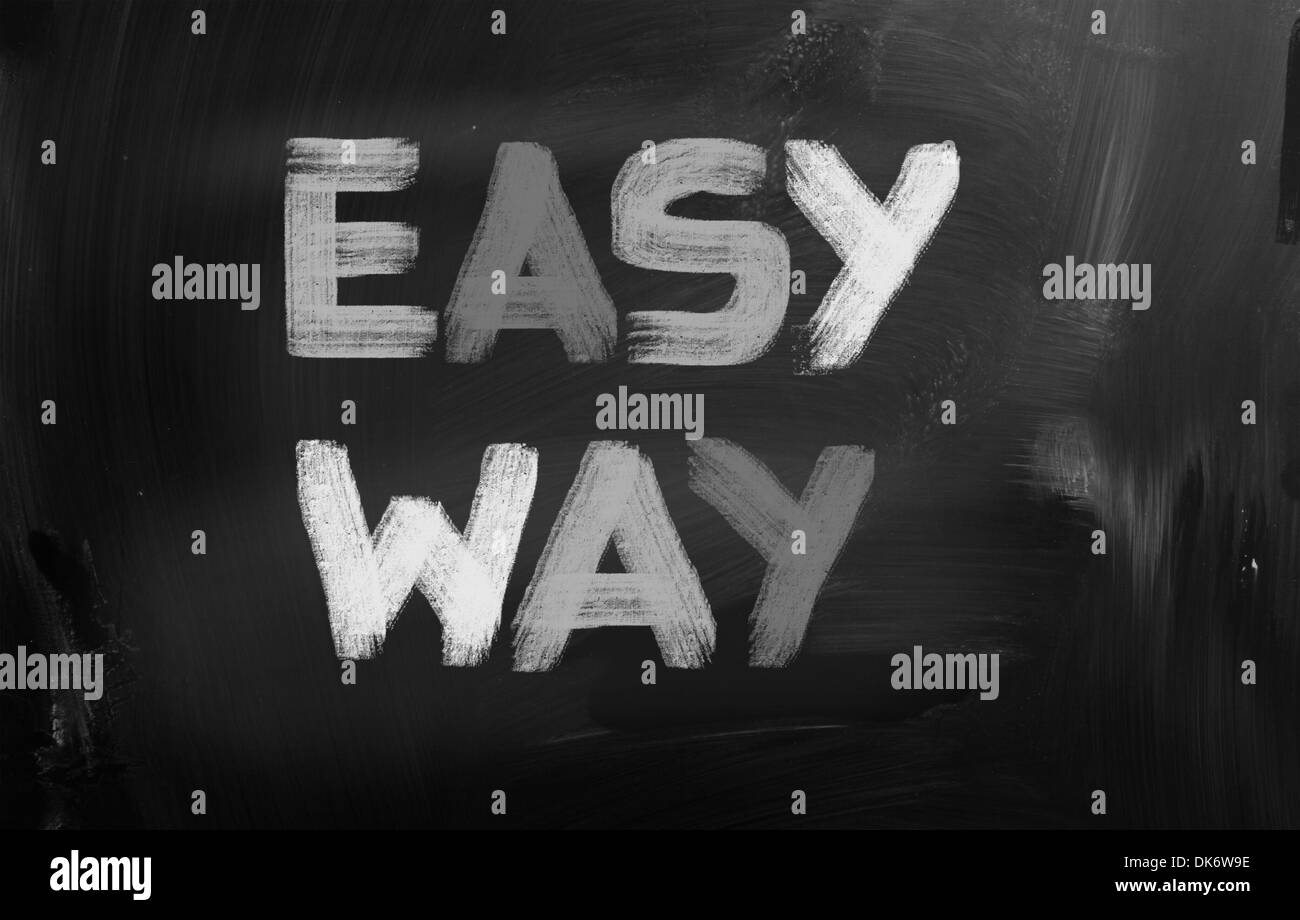 Easy way concept stock photo alamy