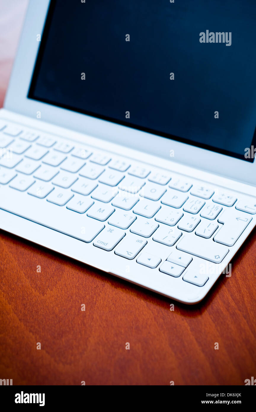 iPad with external keyboard Stock Photo Alamy