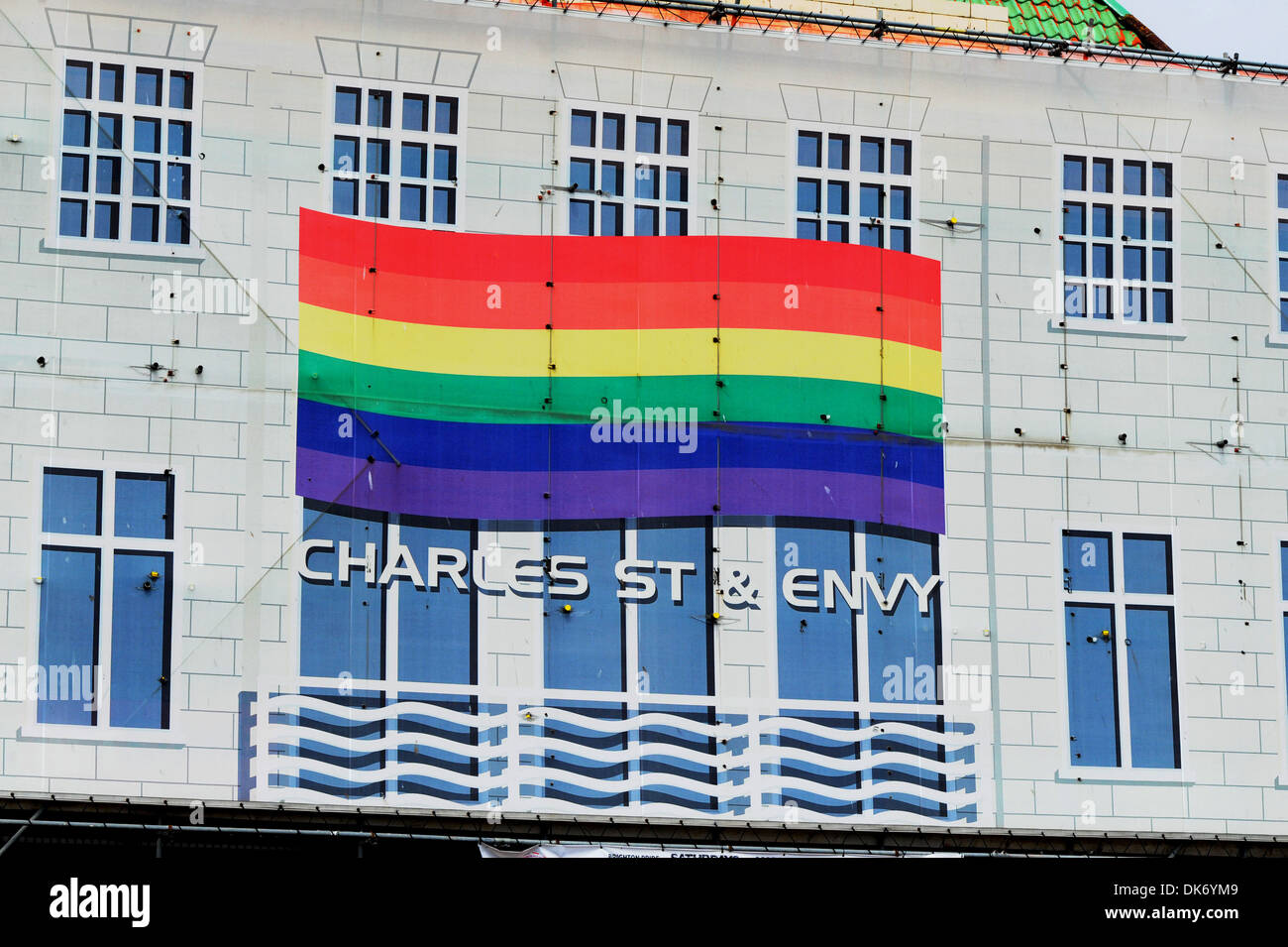 Charles St & Envy during gay pride week at Brighton, UK Stock Photo