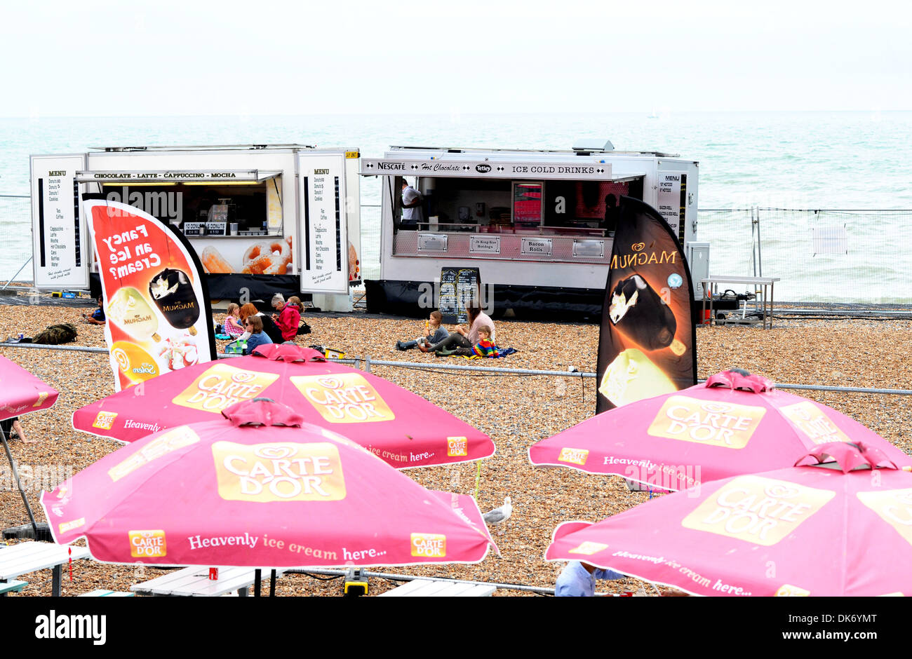 Takeaway food at Brighton, UK Stock Photo Alamy