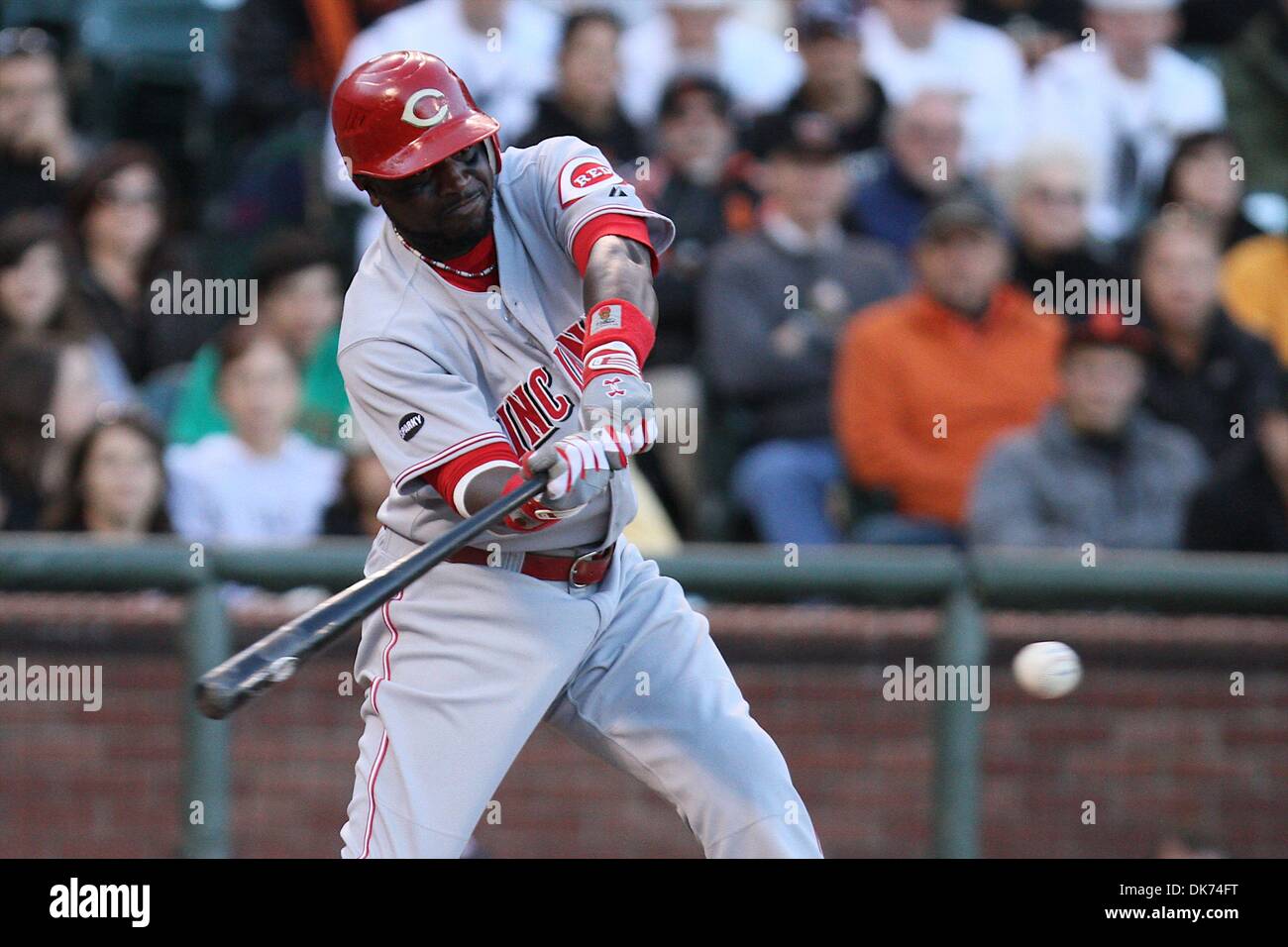 June 12, 2011 - San Francisco, California, U.S - Cincinnati Reds second ...