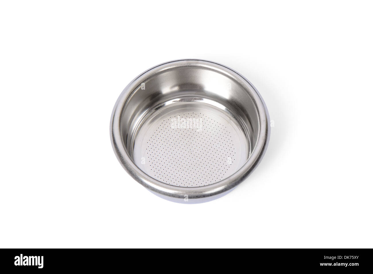 Single shot basket for espresso machine portafilter Stock Photo Alamy