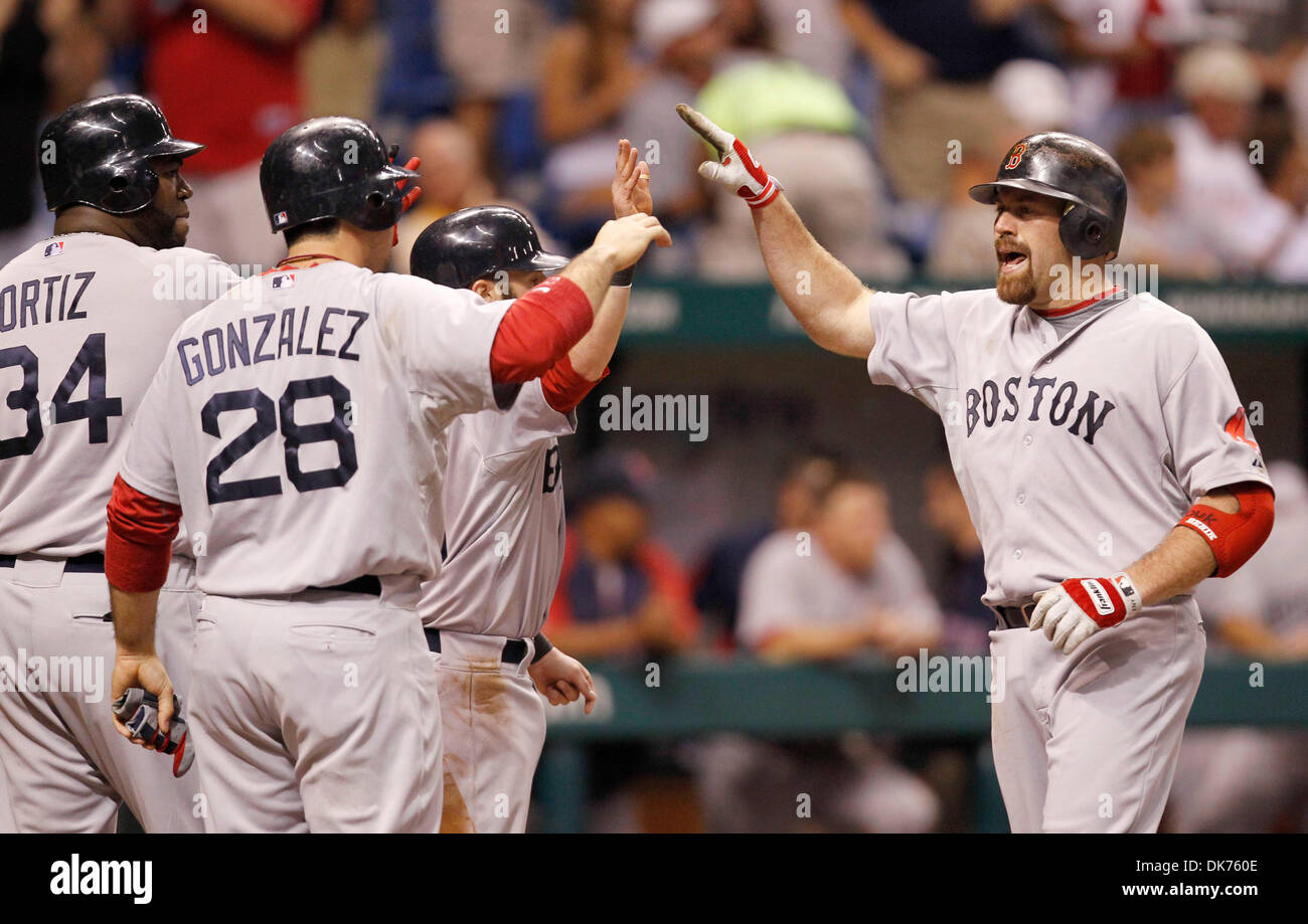 Red sox adrian gonzalez hit hi res stock photography and images