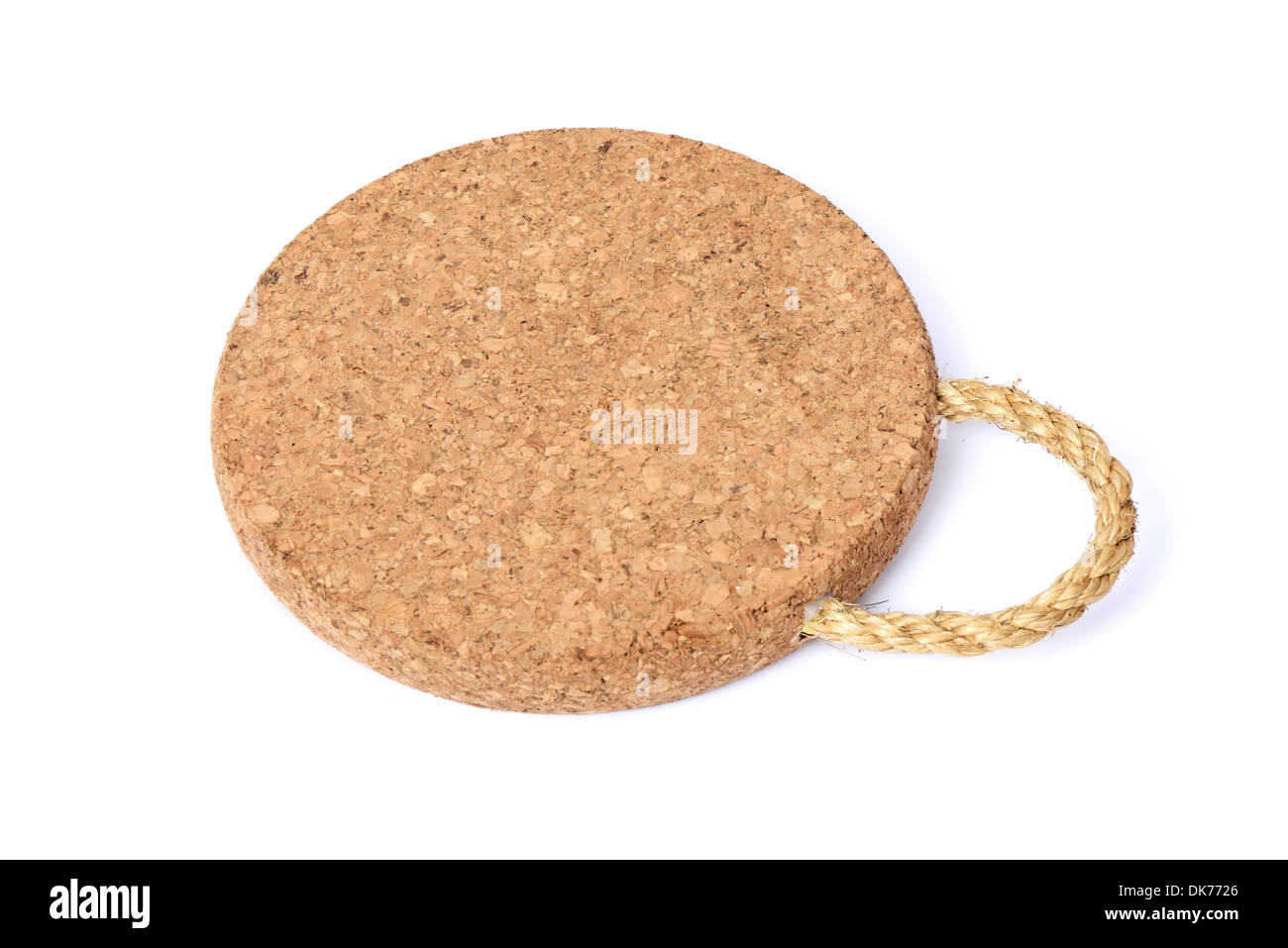 a pot stand made by cork Stock Photo