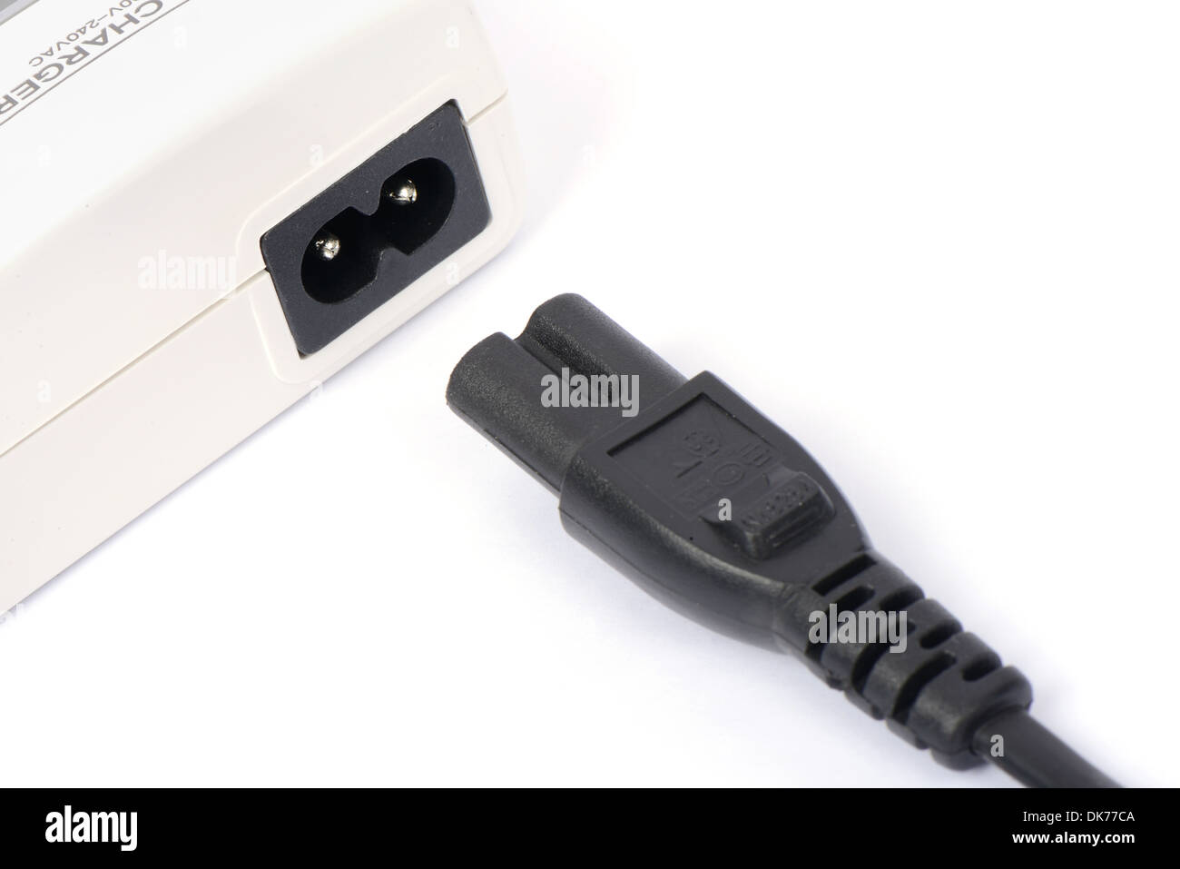 power cord, two pin plug Stock Photo