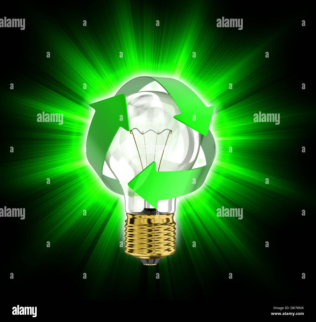 Recycle light bulb Stock Photo Alamy