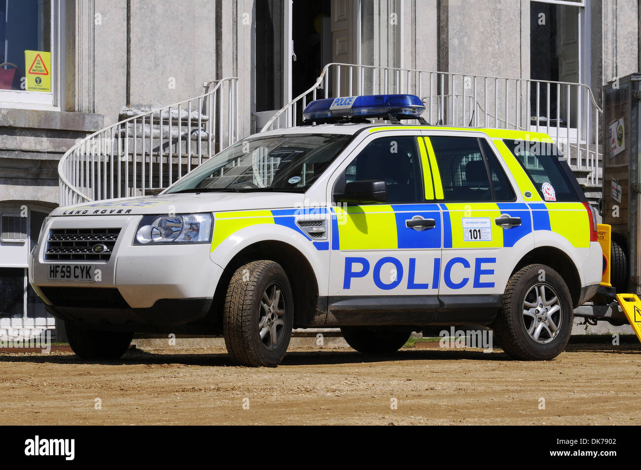Police Land Rover, UK Stock Photo - Alamy