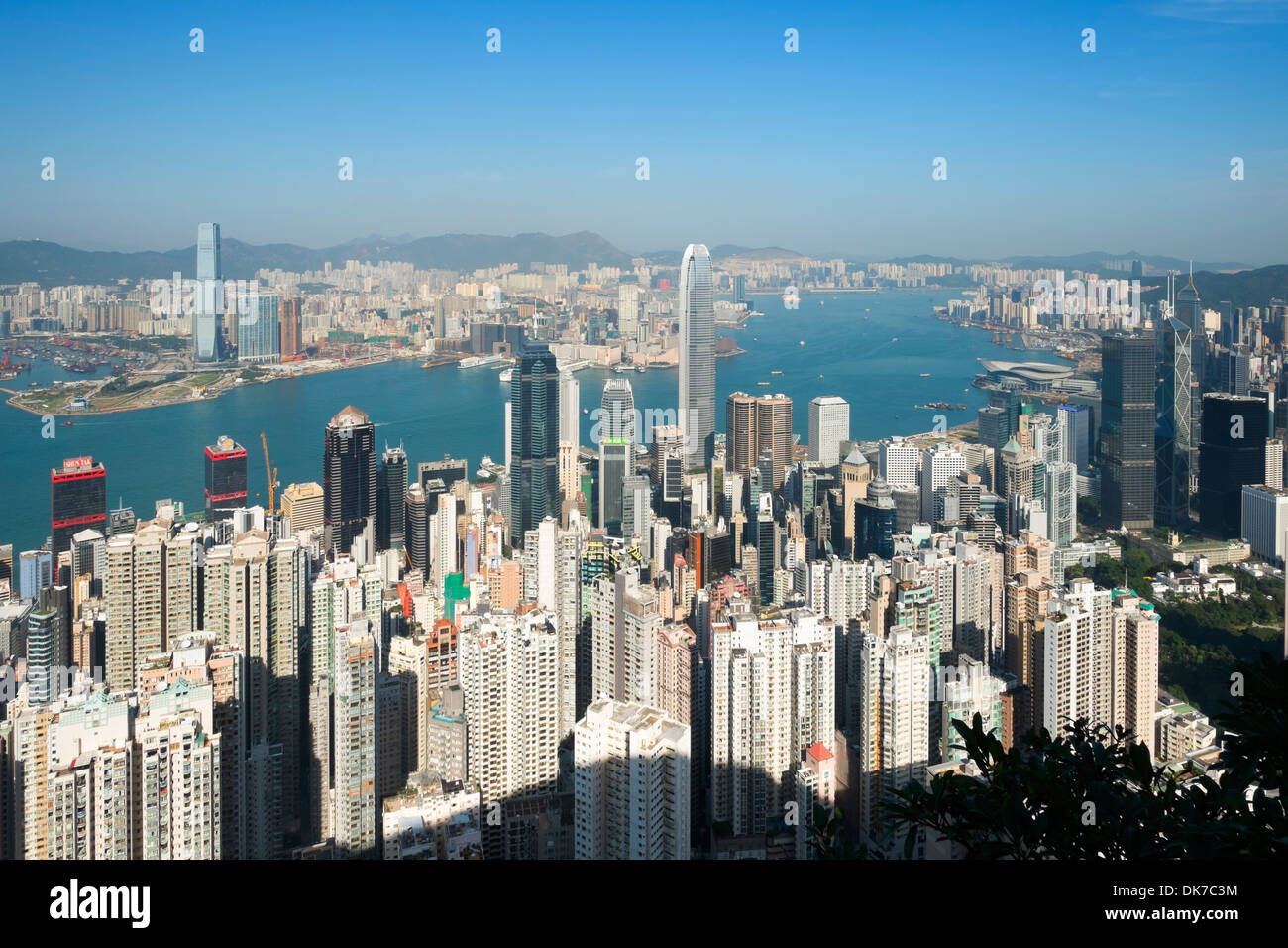 View of skyline of Hong Kong from The Peak Stock Photo - Alamy