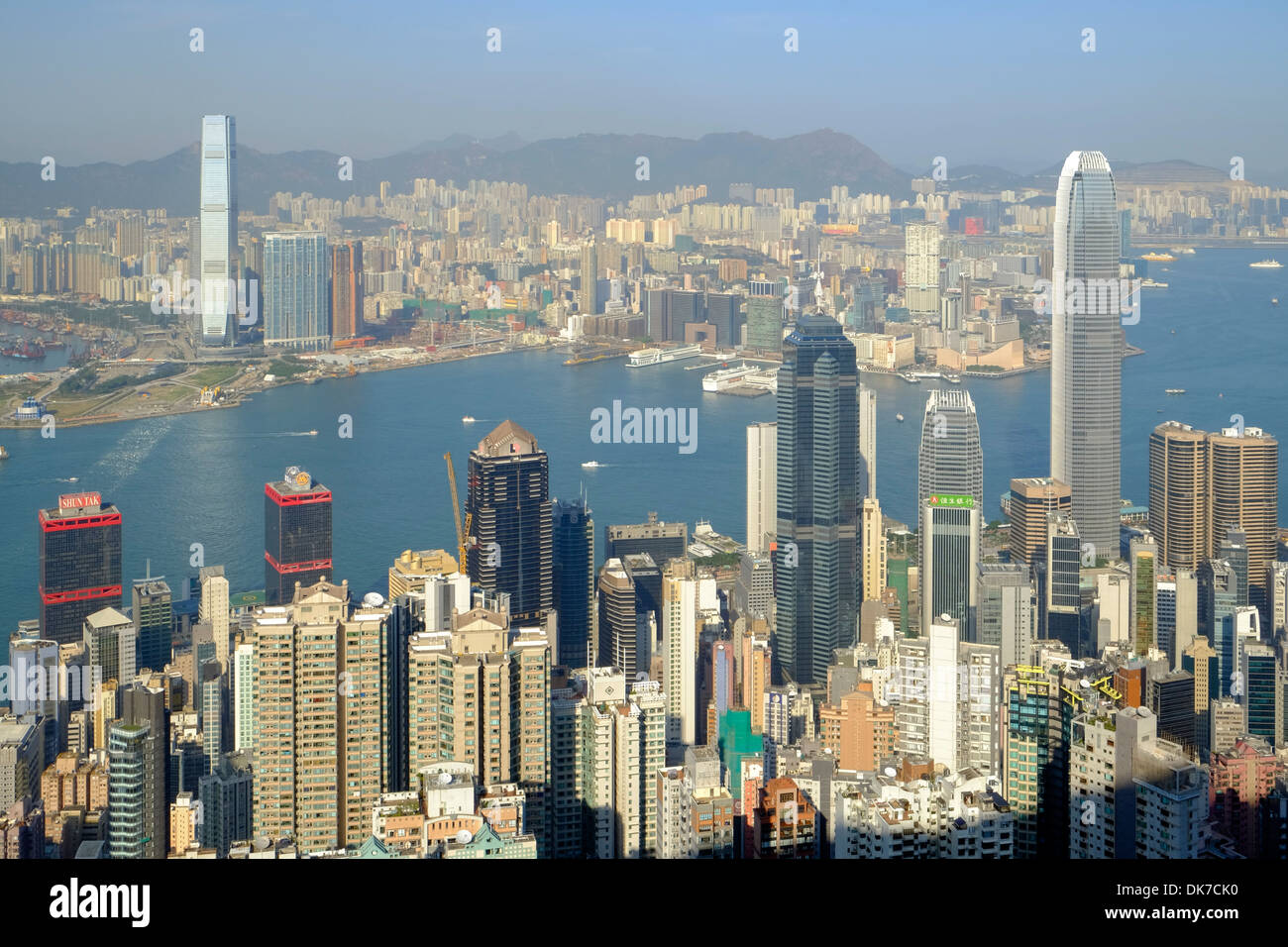 View of skyline of Hong Kong from The Peak Stock Photo - Alamy