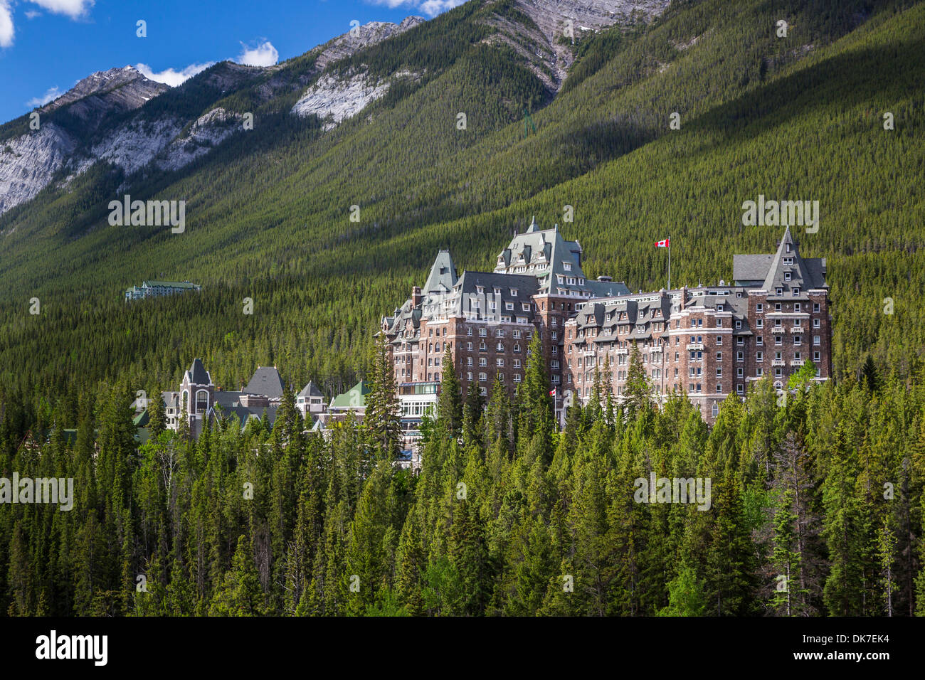 The Fairmont Banff Springs Hotel in Banff, Alberta, Canada Stock Photo ...