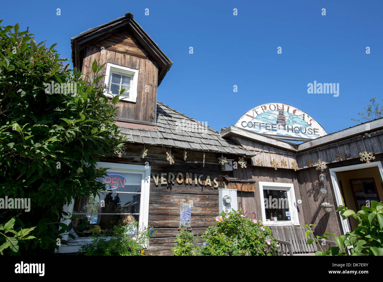 Veronica's Coffee House, Kenai, Alaska Stock Photo Alamy