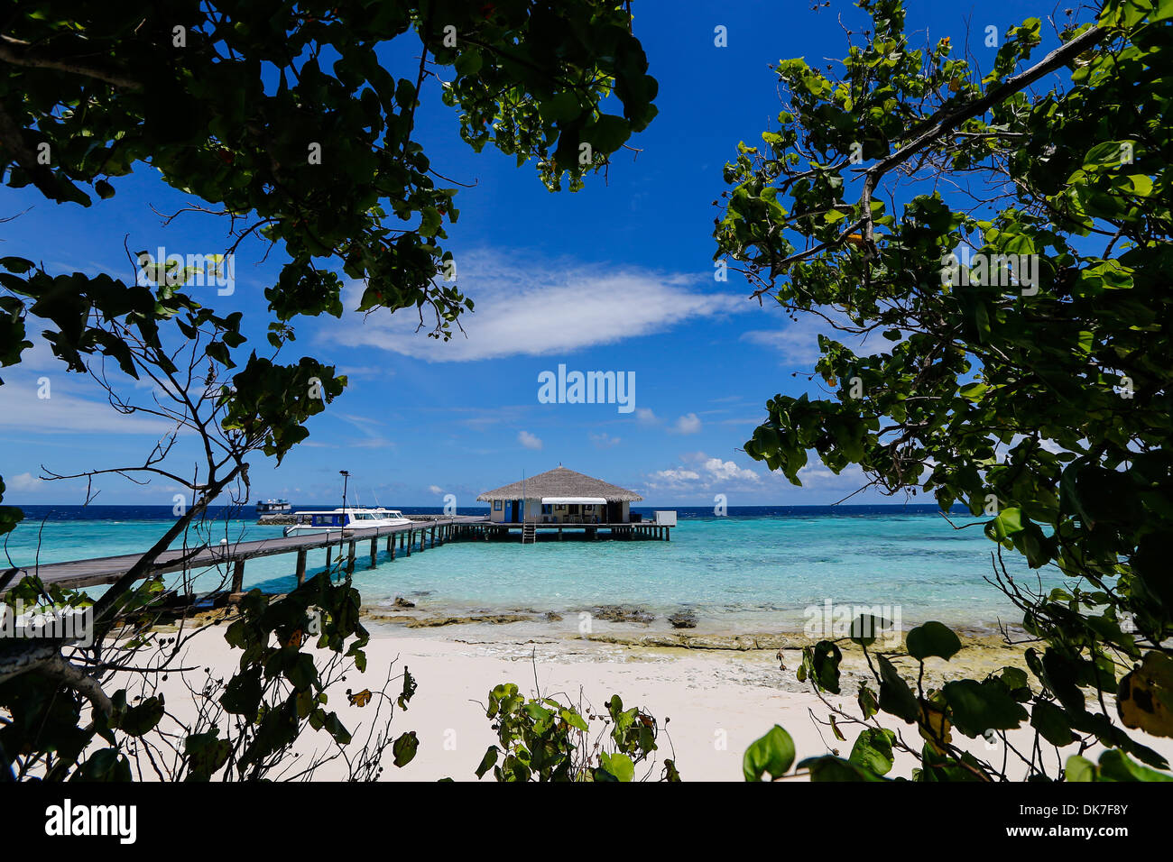bounty island in the maldives, looks like paradise Stock Photo