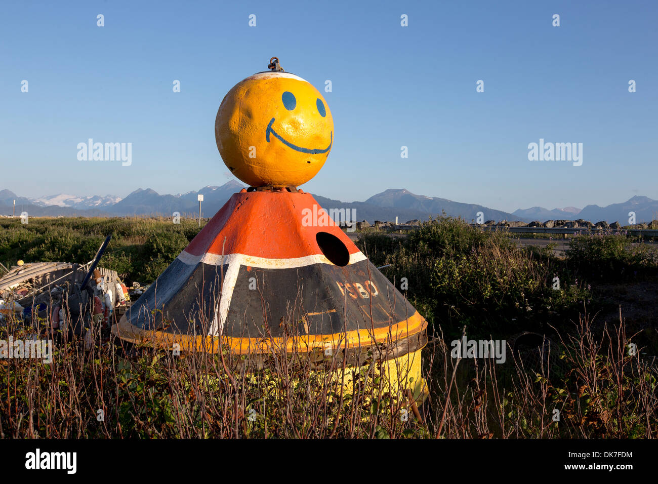 Smiley at a junkyard on The Spit in Homer, Alaska, USA Stock Photo Alamy