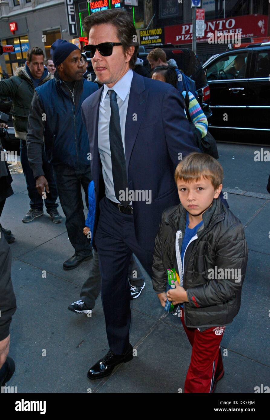 New York, NY, USA. 3rd Dec, 2013. Mark Wahlberg, son Michael Wahlberg at Today Show out and about for Celebrity Candids - TUE, New York, NY December 3, 2013. Credit:  Derek Storm/Everett Collection/Alamy Live News Stock Photo