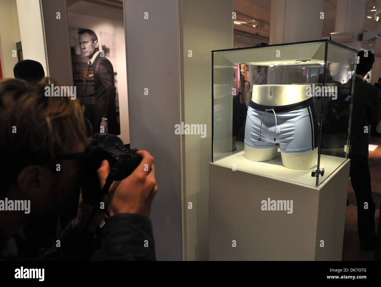 A pair of swimming trunks by La Perla worn by Daniel Craig in Casino Royale  Estimate £3000-5000 50 Years of James Bond - Press Stock Photo - Alamy