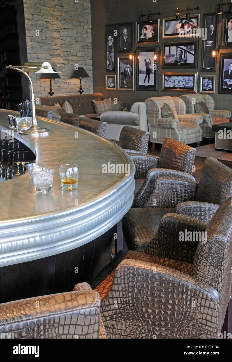 The Scotsman Bar, Cameron House Hotel, Loch Lomond, West Dumbartonshire, Scotland Stock Photo