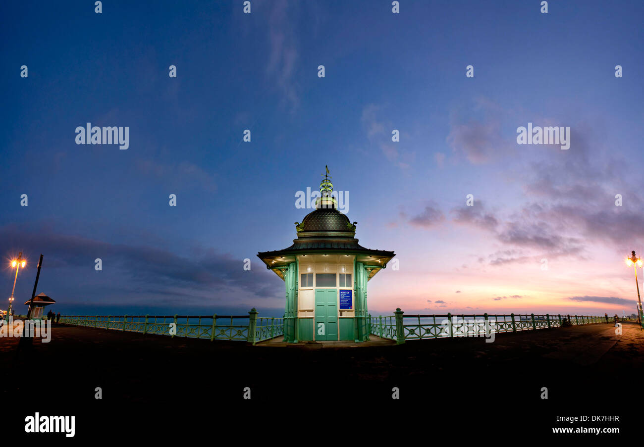 The Madeira Lift on Brighton seafront, recently restored after years of ...