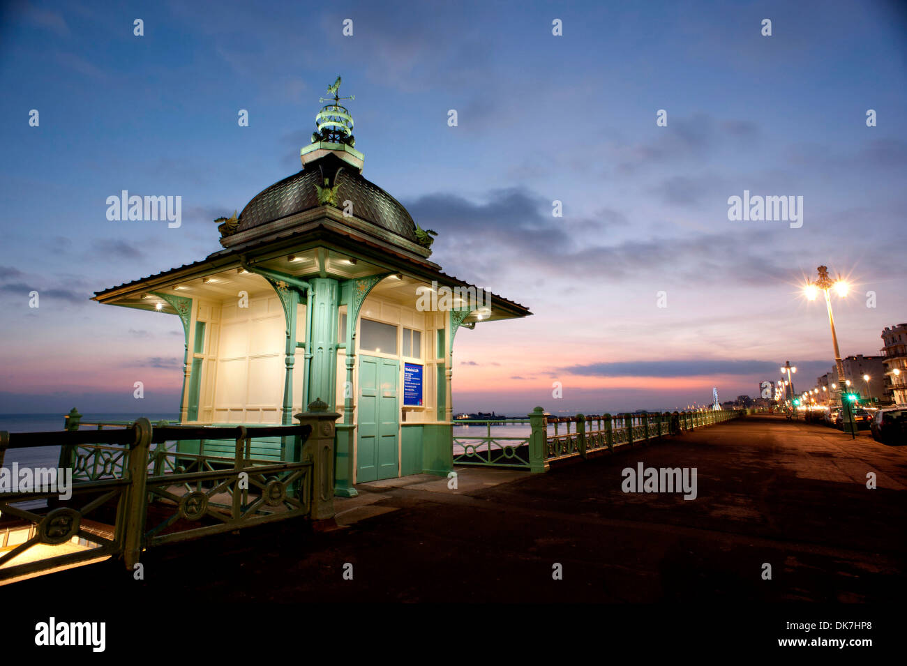 The Madeira Lift on Brighton seafront, recently restored after years of ...