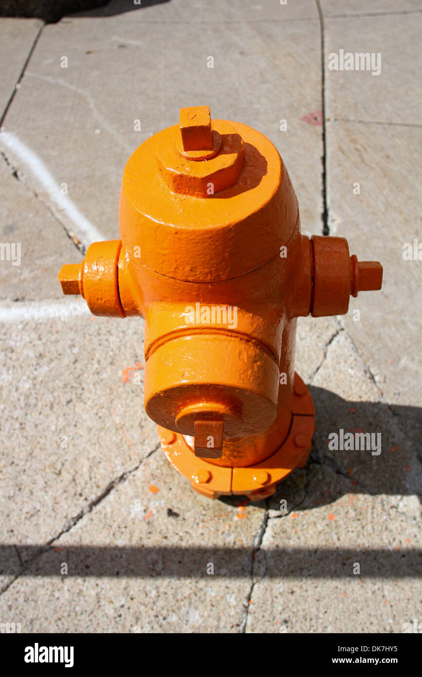 An orange fire hydrant in Halifax, N.S Stock Photo Alamy