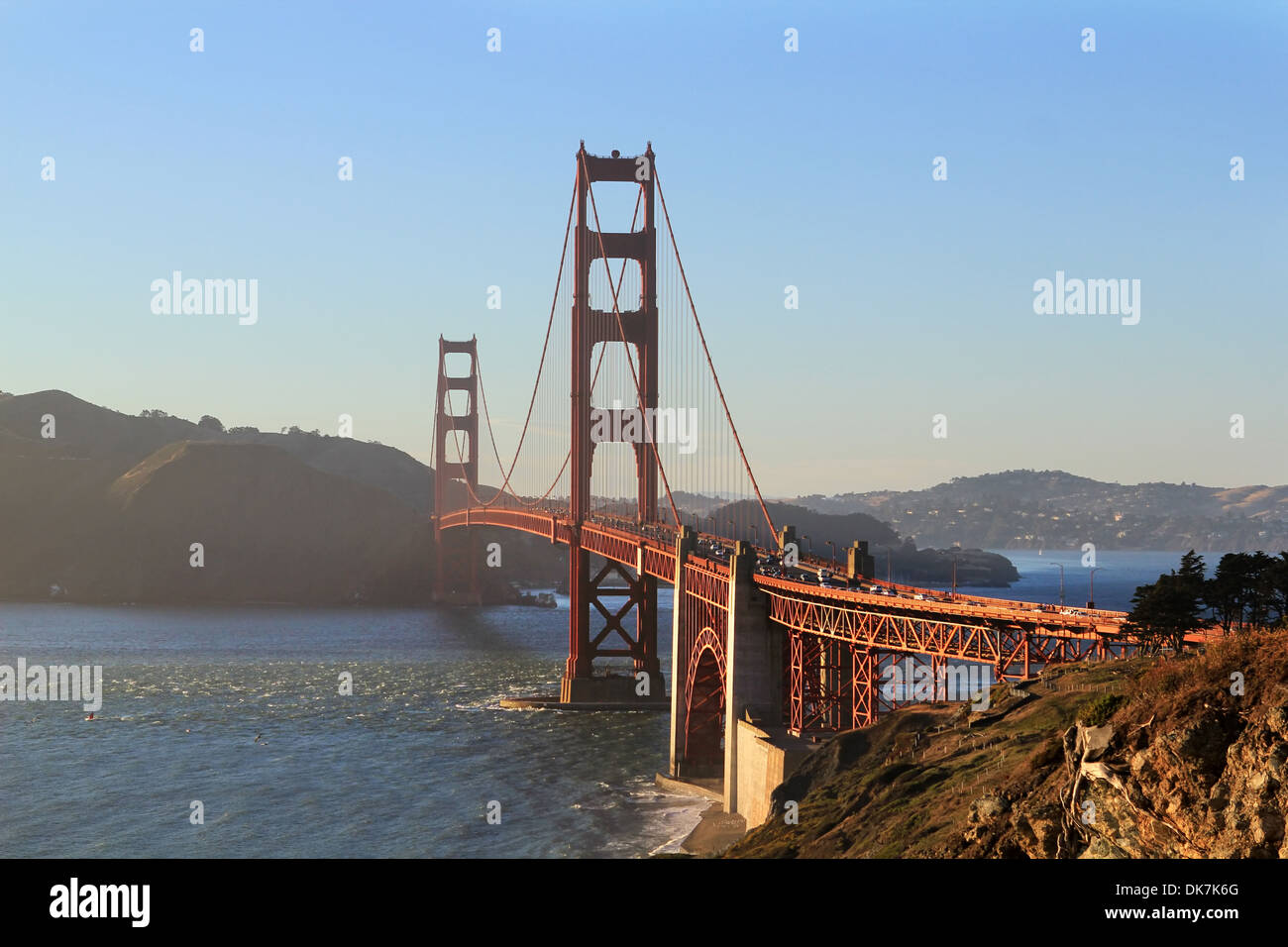 Baker Beach underneath the Golden Gate Bridge in San Francisco ...