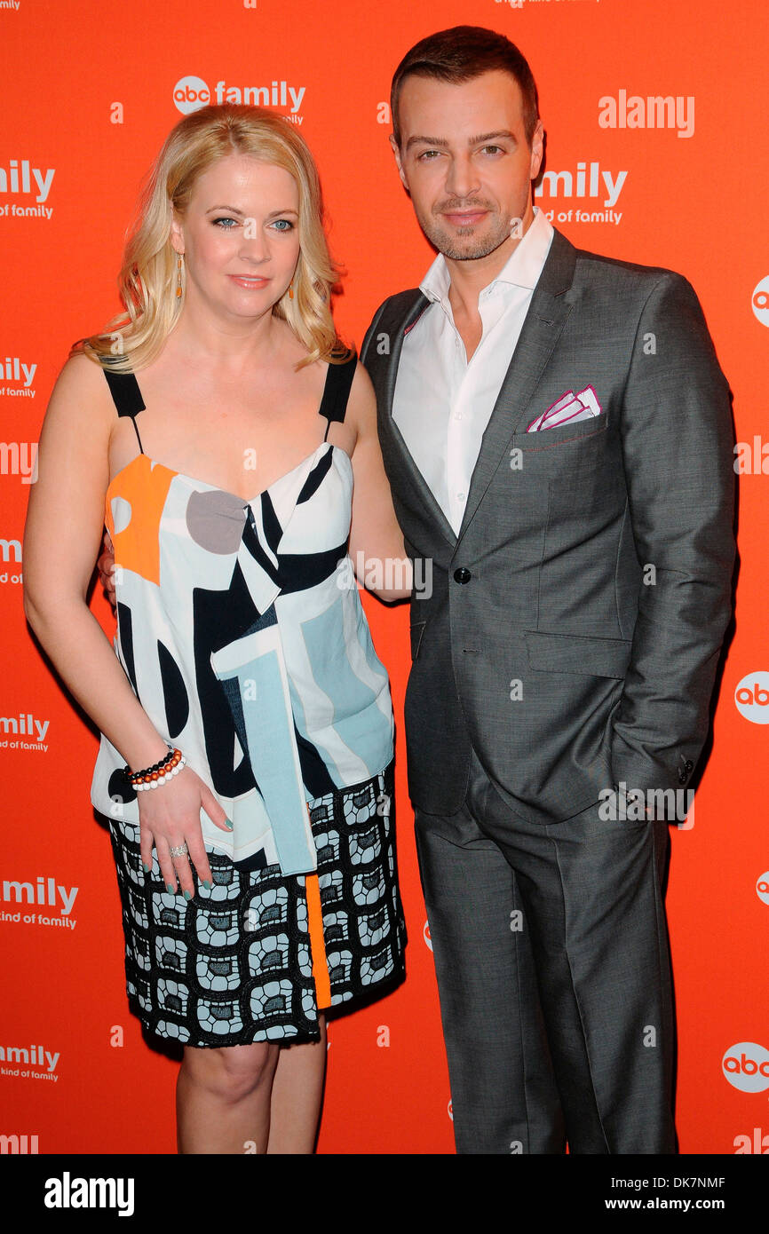 Melissa Joan Hart and Joey Lawrence ABC Family Upfront New York City, USA -  19.03.12 Stock Photo - Alamy