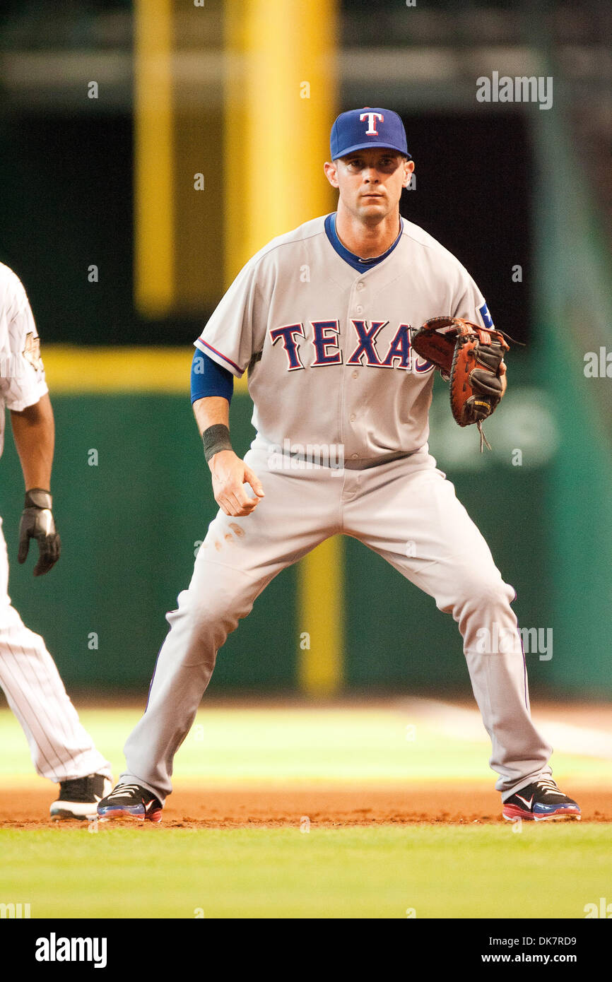 June 28, 2011 - Houston, Texas, U.S - Texas Ranger Infielder Michael
