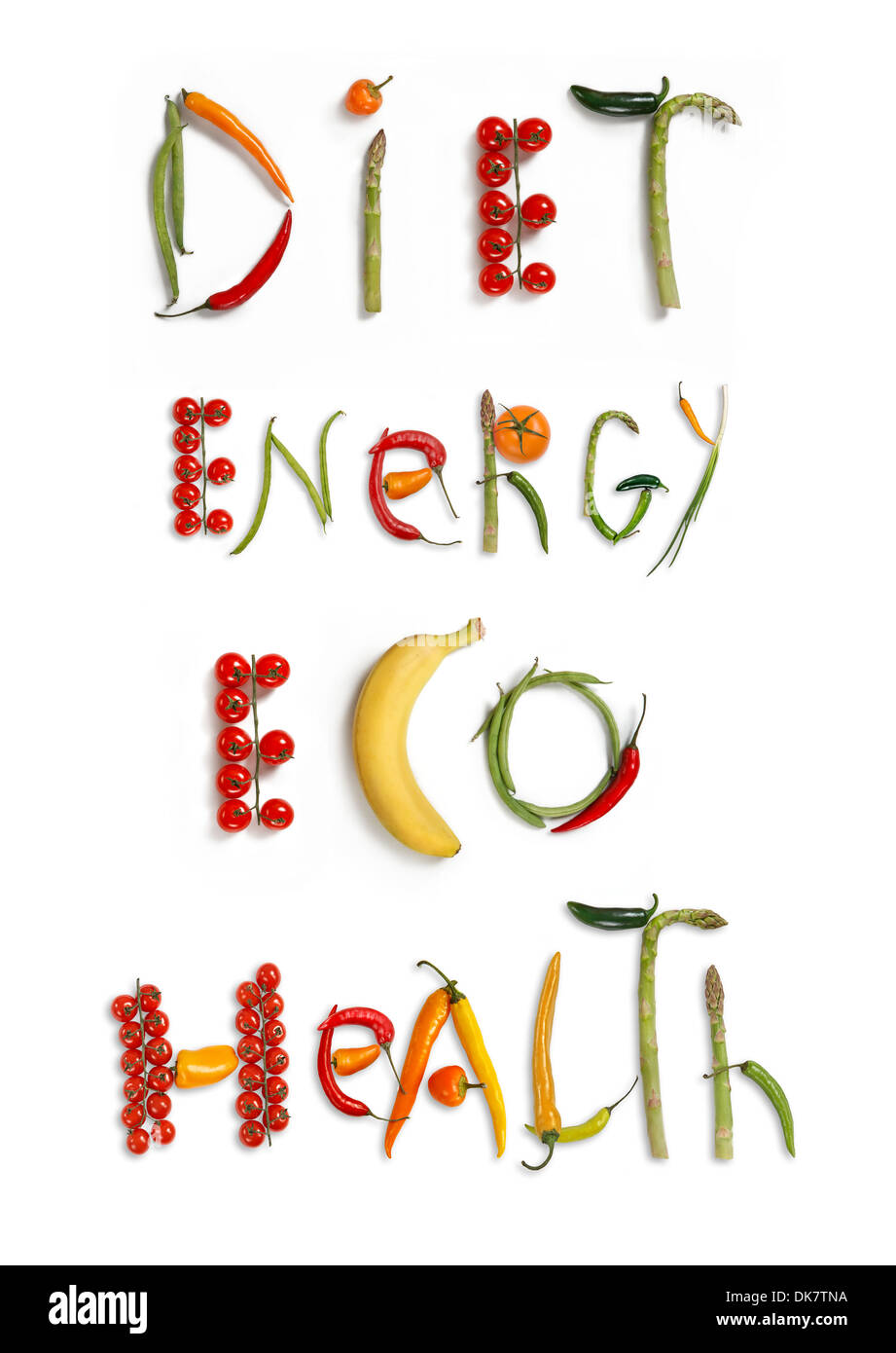 Diet, energy, Eco, health Stock Photo Alamy