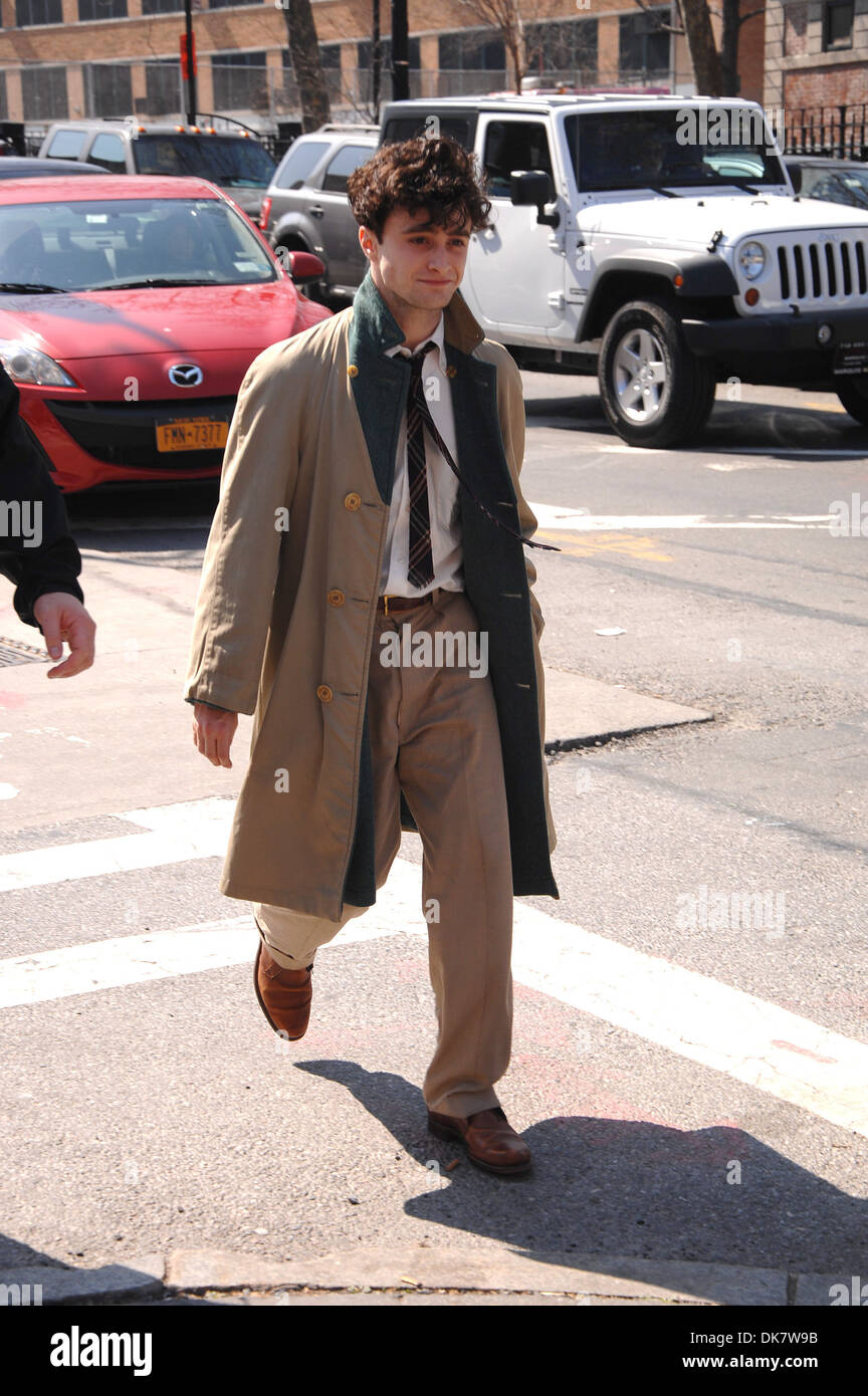 Daniel Radcliffe Address Daniel Radcliffe on set of 'Kill Your Darlings' in Manhattan New York ...