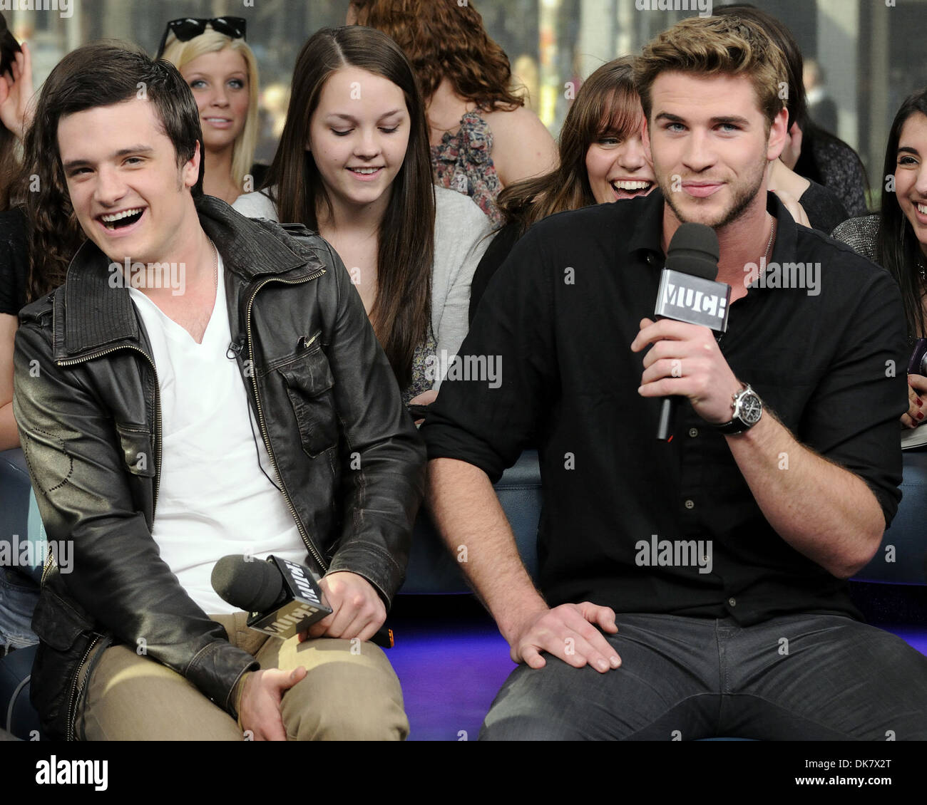 Josh Hutcherson And Liam Hemsworth The Hunger Games Cast Appears