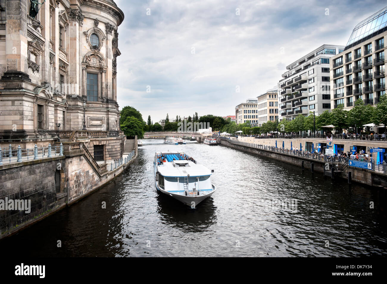 Spree river in Berlin, Germany Stock Photo