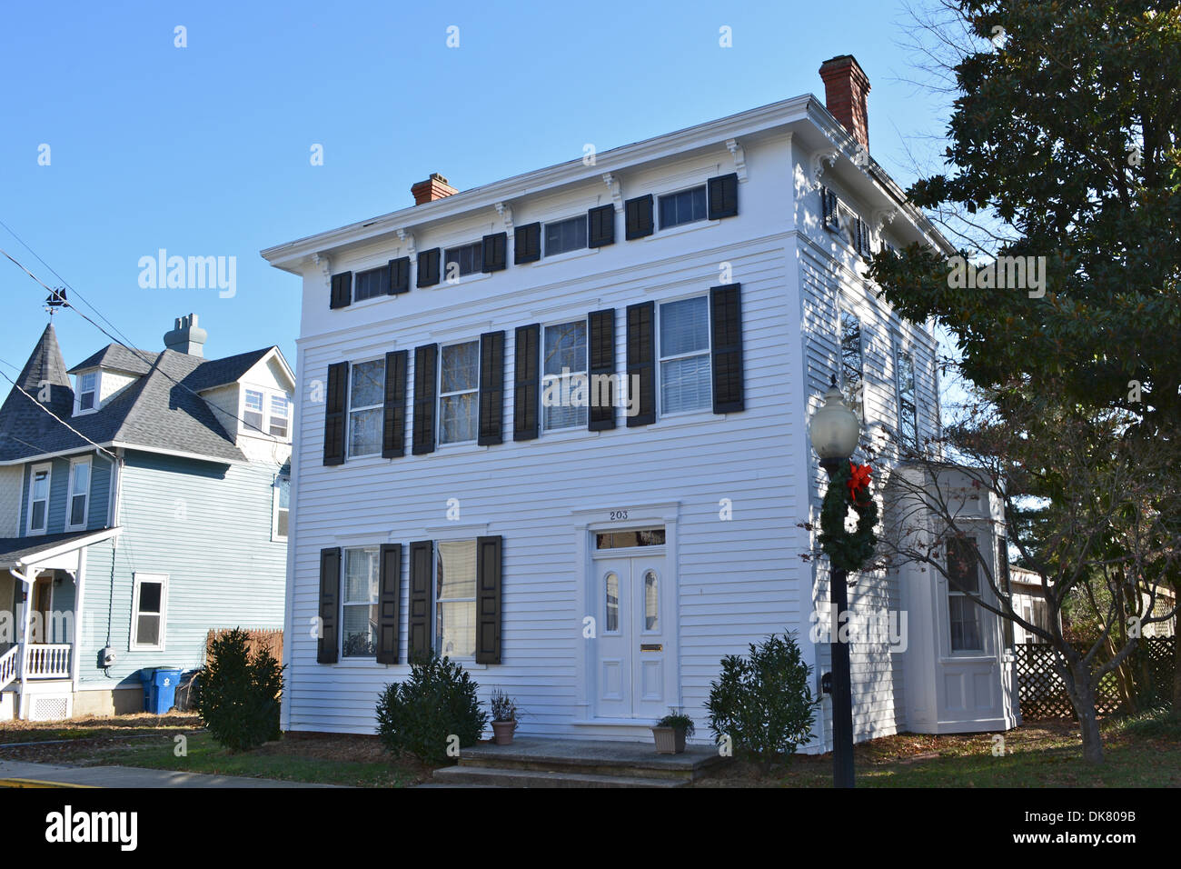 Building in the Milton (Delaware) Historic District, a dded to NRHP June 25, 1982. The HD runs along Delaware Highway 5 (Union a Stock Photo