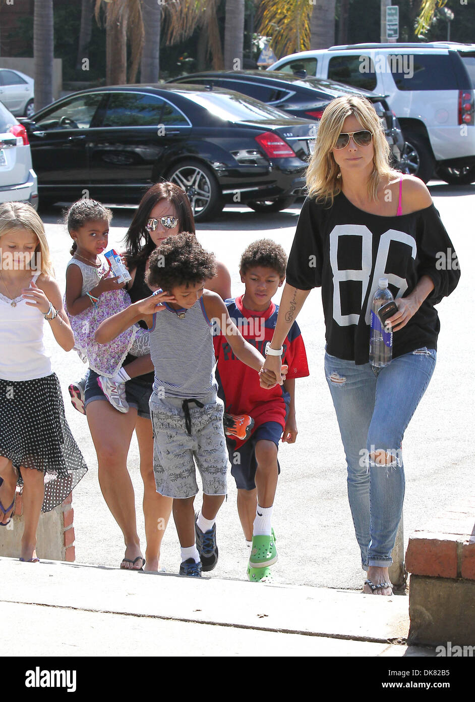 Henry Samuel Leni Samuel Johan Samuel and Heidi Klum Heidi Klum goes to