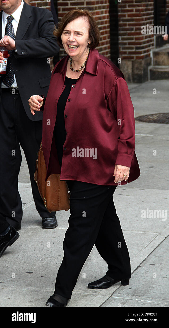 Gail Collins Celebrities arrive at Ed Sullivan Theater for 'The Late Show with David Letterman' New York City USA - 20.03.12 Stock Photo
