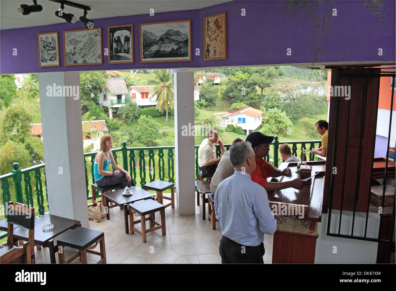 Maria's coffee shop, Las Terrazas, Artemisa province, Cuba, Caribbean Sea, Central America Stock Photo