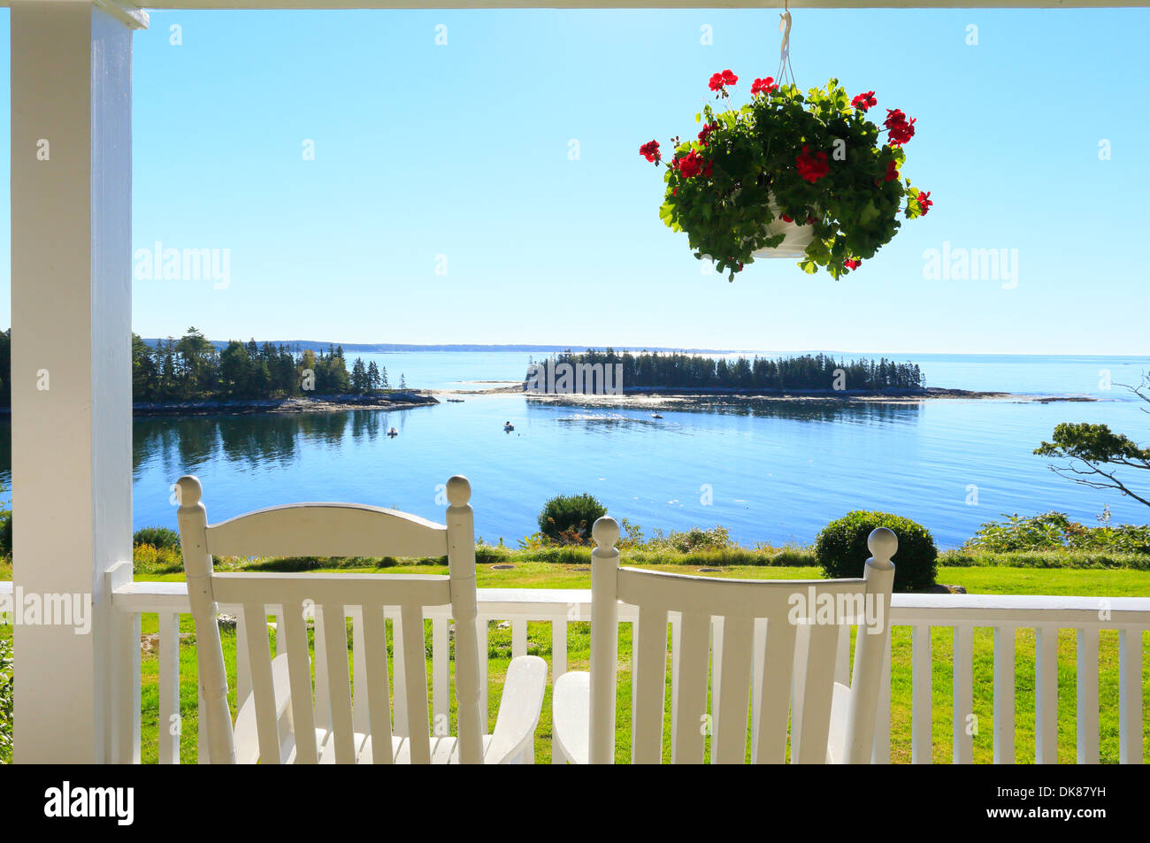 Grey Havens Inn, Maine, USA Stock Photo Alamy