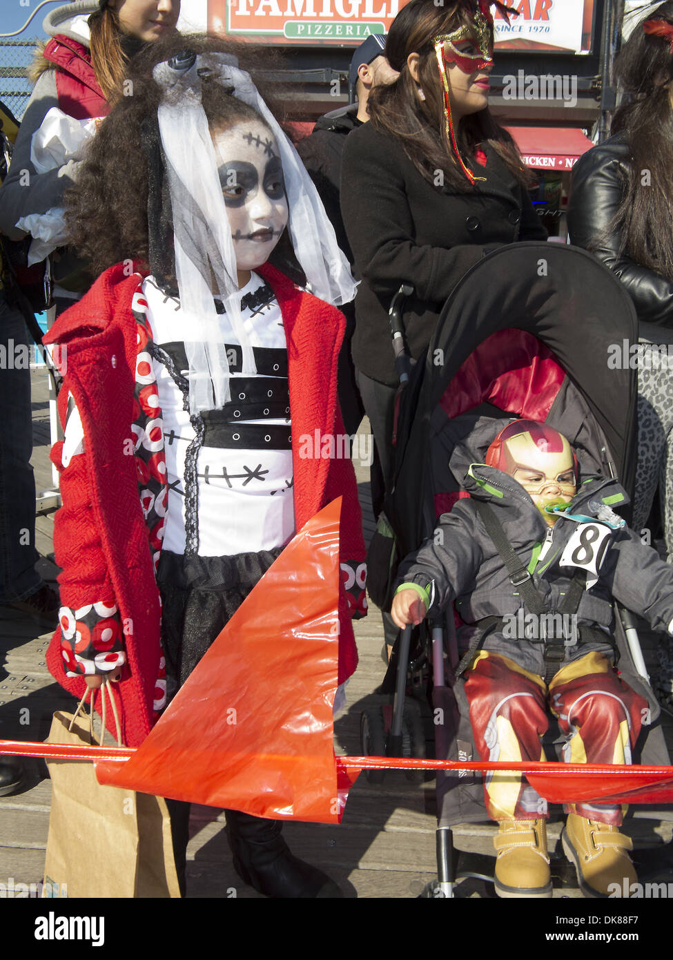Annual Coney Island Halloween Children's Parade on the boardwalk at