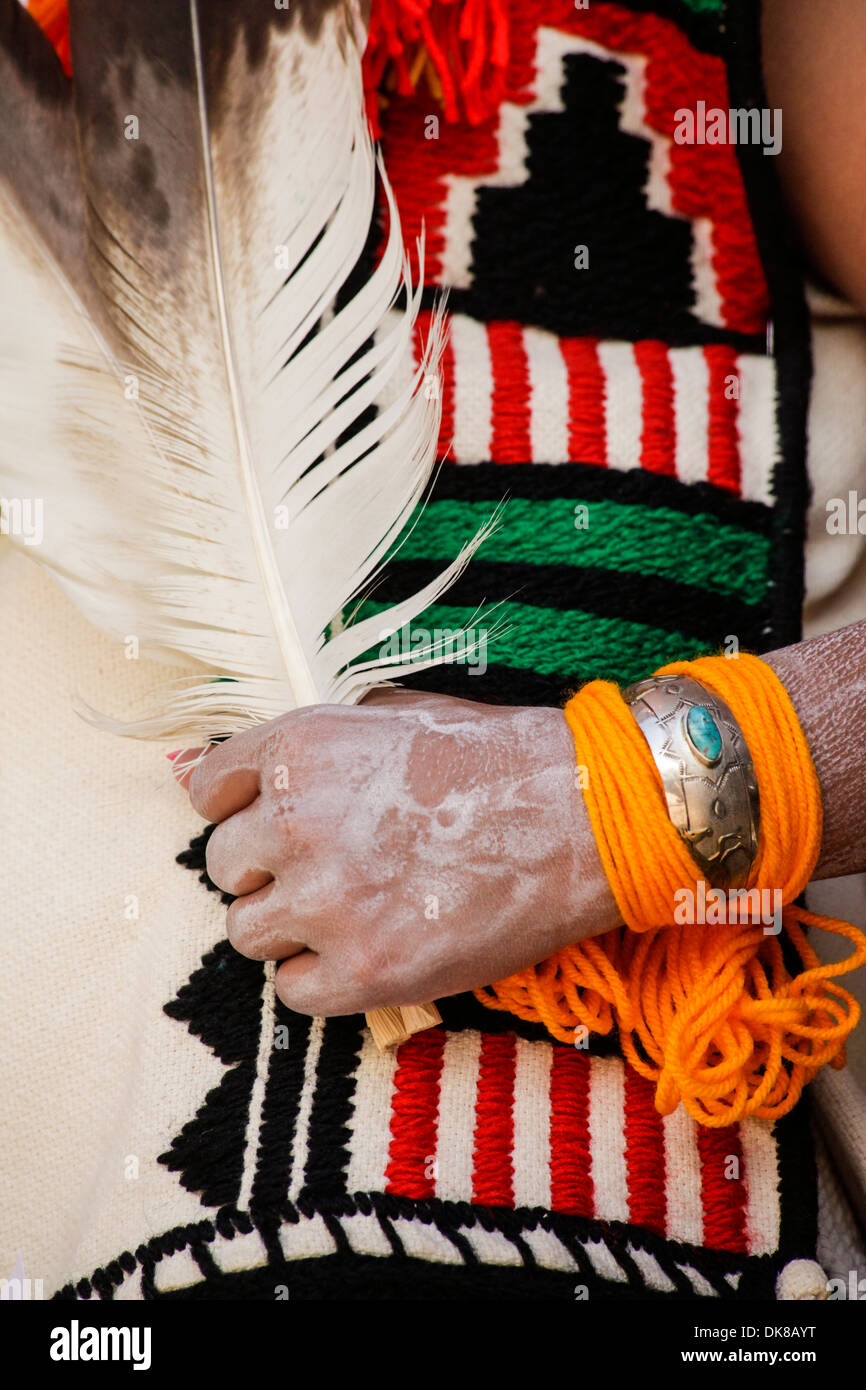 Gallup, New Mexico, United States. Native American regalia Stock Photo
