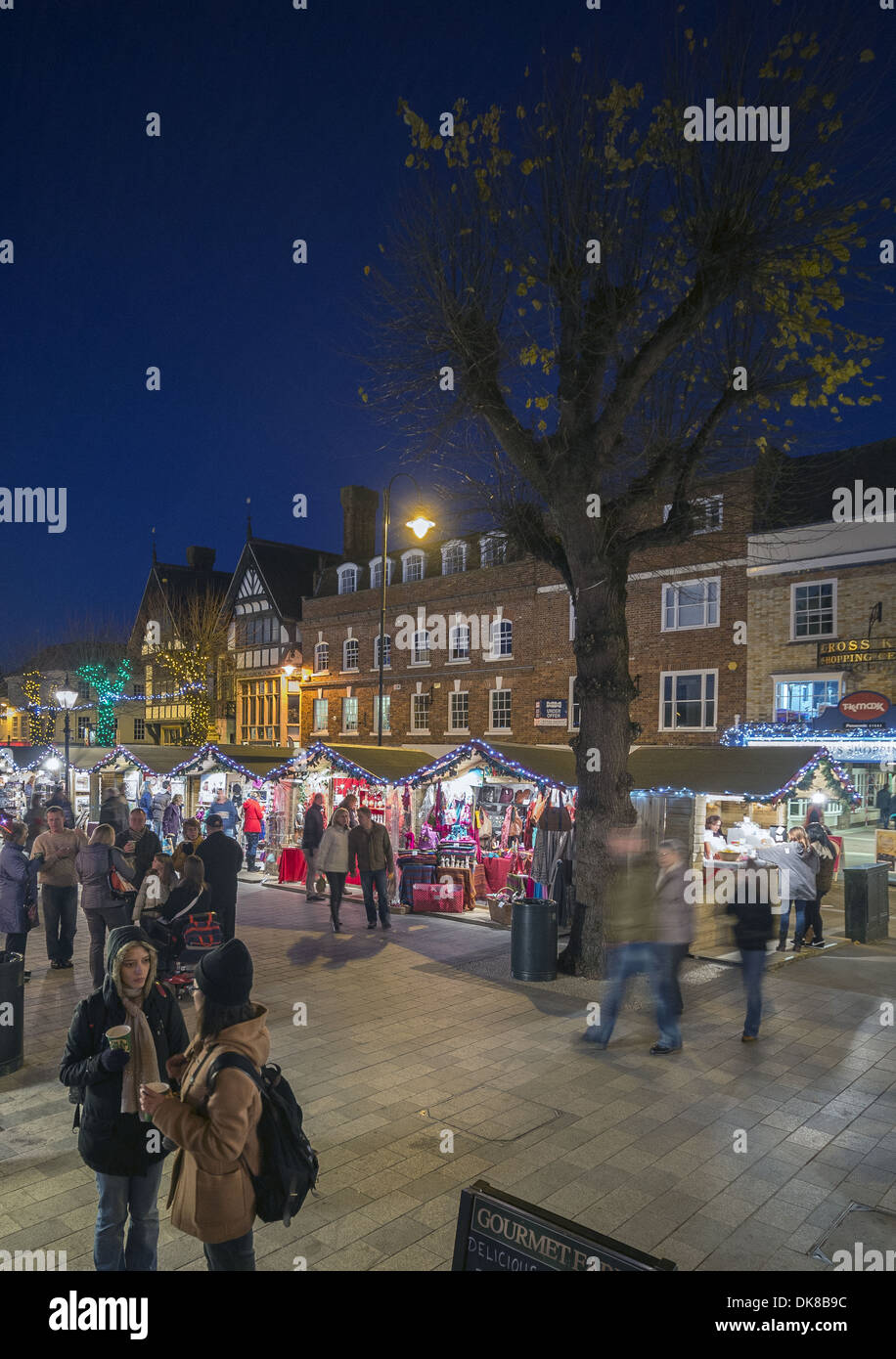 Salisbury Christmas market in the Guildhall Square, Salisbury