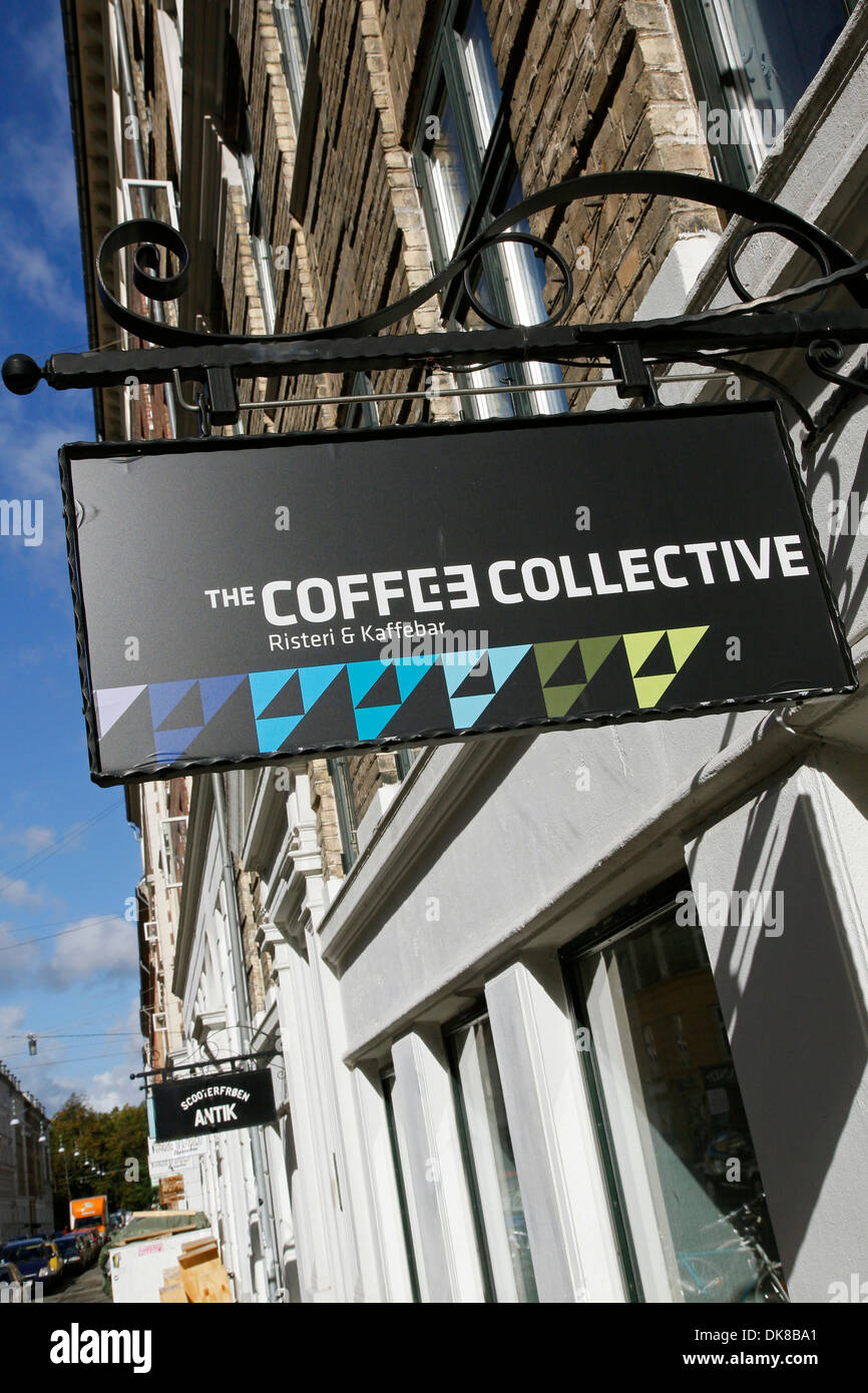 Coffee Collective on Jaegersborggade Street, Copenhagen, Denmark. Stock Photo