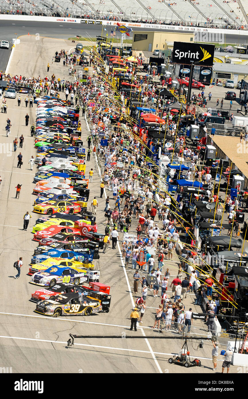 July 17, 2011 Loudon, New Hampshire, U.S Race cars and fans on the