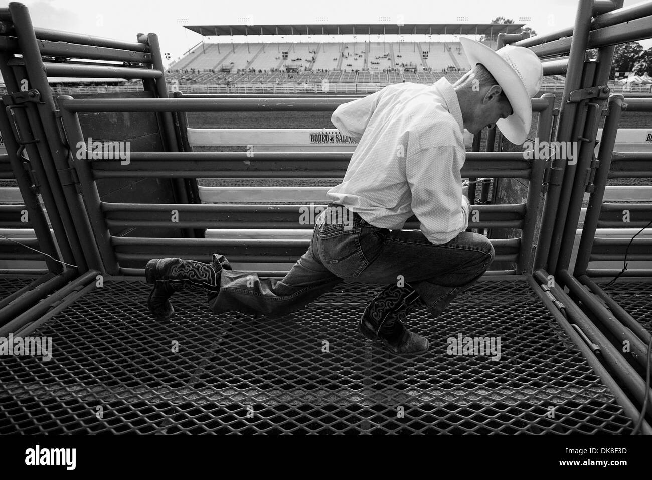 Rider stretches Black and White Stock Photos & Images - Alamy