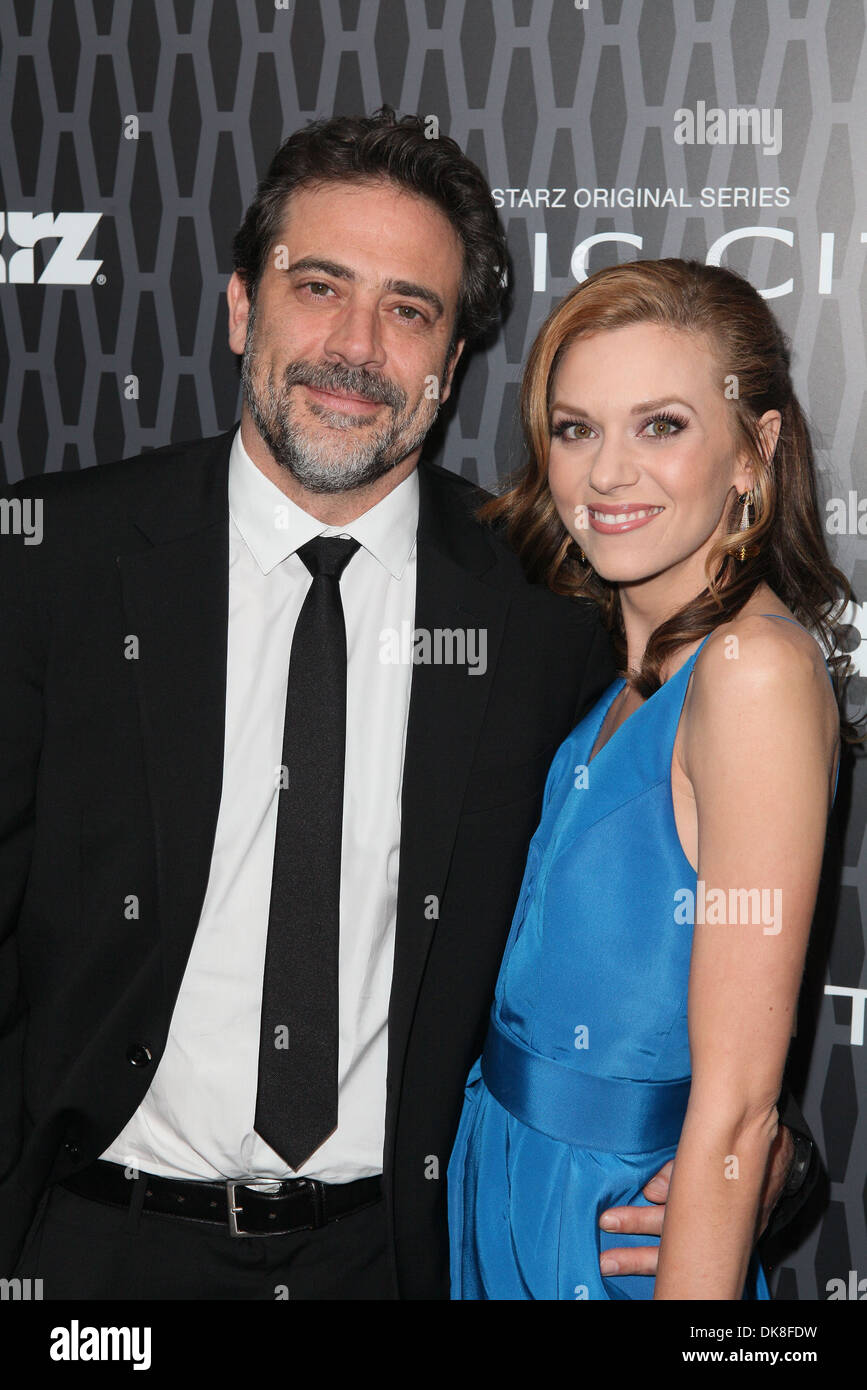 Jeffrey Dean Morgan Hilarie Burton Starz Channel's 'Magic City' Premiere  Event at Academy Theatre - Arrivals New York City USA Stock Photo - Alamy