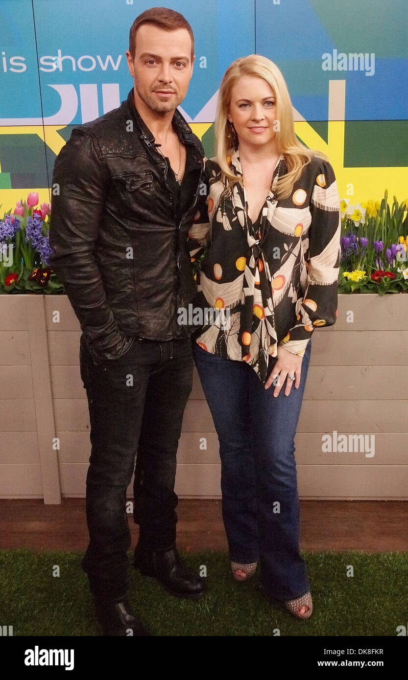 Joey Lawrence and Melissa Joan Hart appearance on Marilyn Denis Show to  promote TV series 'Melissa & Joey.' Toronto Canada Stock Photo - Alamy