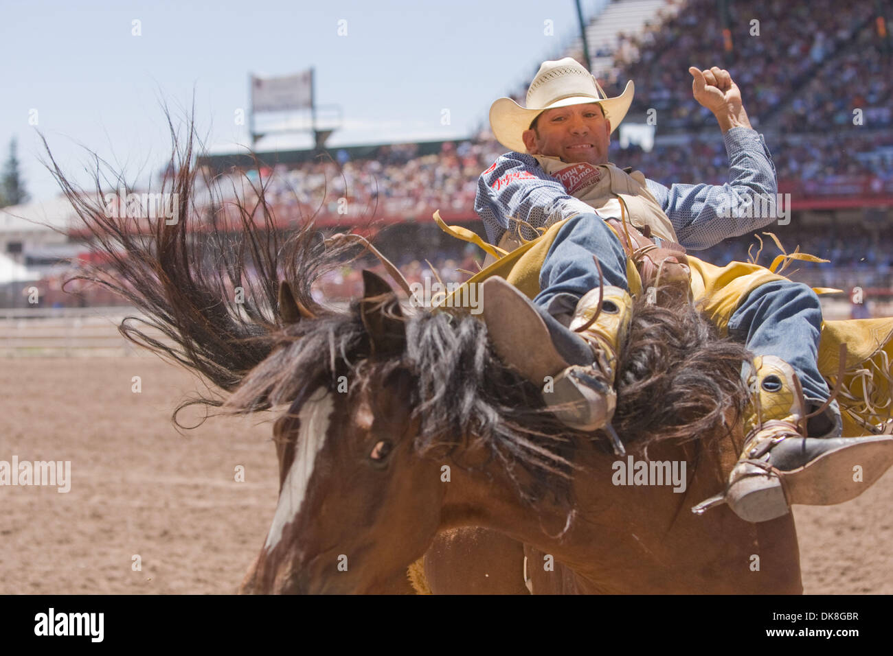 July 23, 2011 - Cheyenne, Wyoming, U.S. - Rodeo - BOBBY MOTE performs ...