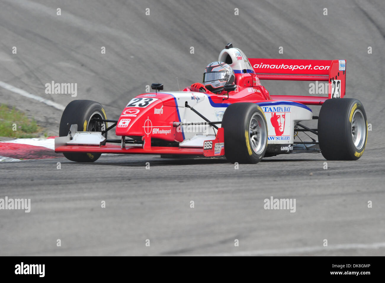 July 23, 2011 - Bowmanville, Ontario, Canada - Walt Bowlin driving the #23 Star Mazda during morning practice at Mosport International Raceway, Bowmanville Ontario. The Grand Prix of Mosport weekend is Round Six of the Star Mazda Championship series. (Credit Image: © Keith Hamilton/Southcreek Global/ZUMAPRESS.com) Stock Photo