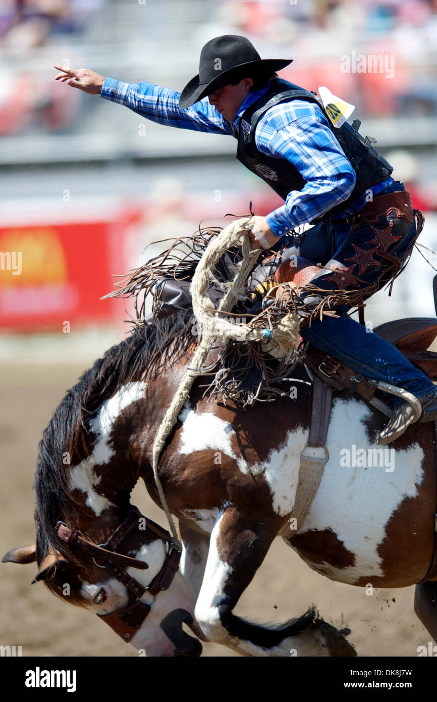 Slade Keith Rodeo July 24, 2011 - Salinas, California, U.S - Saddle bronc rider Jake ...