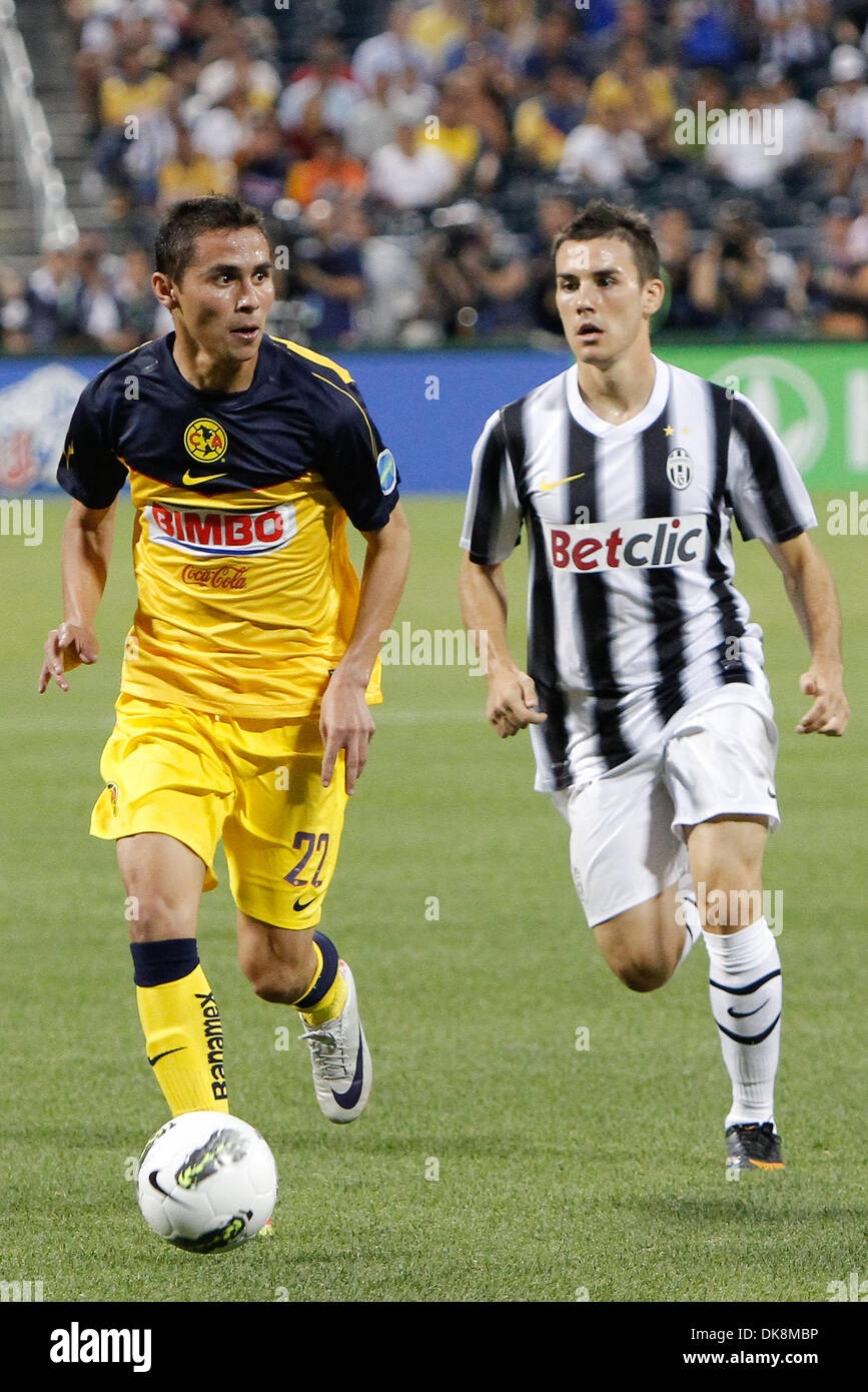 July 26, 2011 - Flushing, New York, UNITED STATES - Club America defenseman Paul Aguilar (22) in soccer action during the first half of the Herbalife World Football Challenge soccer game between Juventus FC of Italy and Club America at Citi Field, Flushing, NY. (Credit Image: © Debby Wong/Southcreek Global/ZUMAPRESS.com) Stock Photo