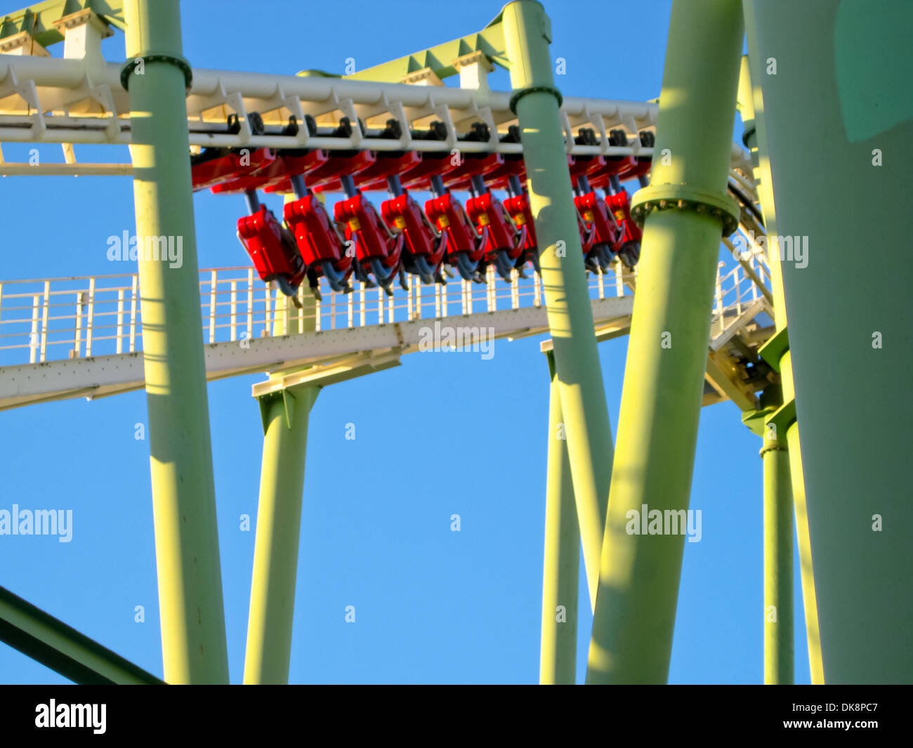 A Roller Coaster in Amusement Park Stock Photo - Alamy