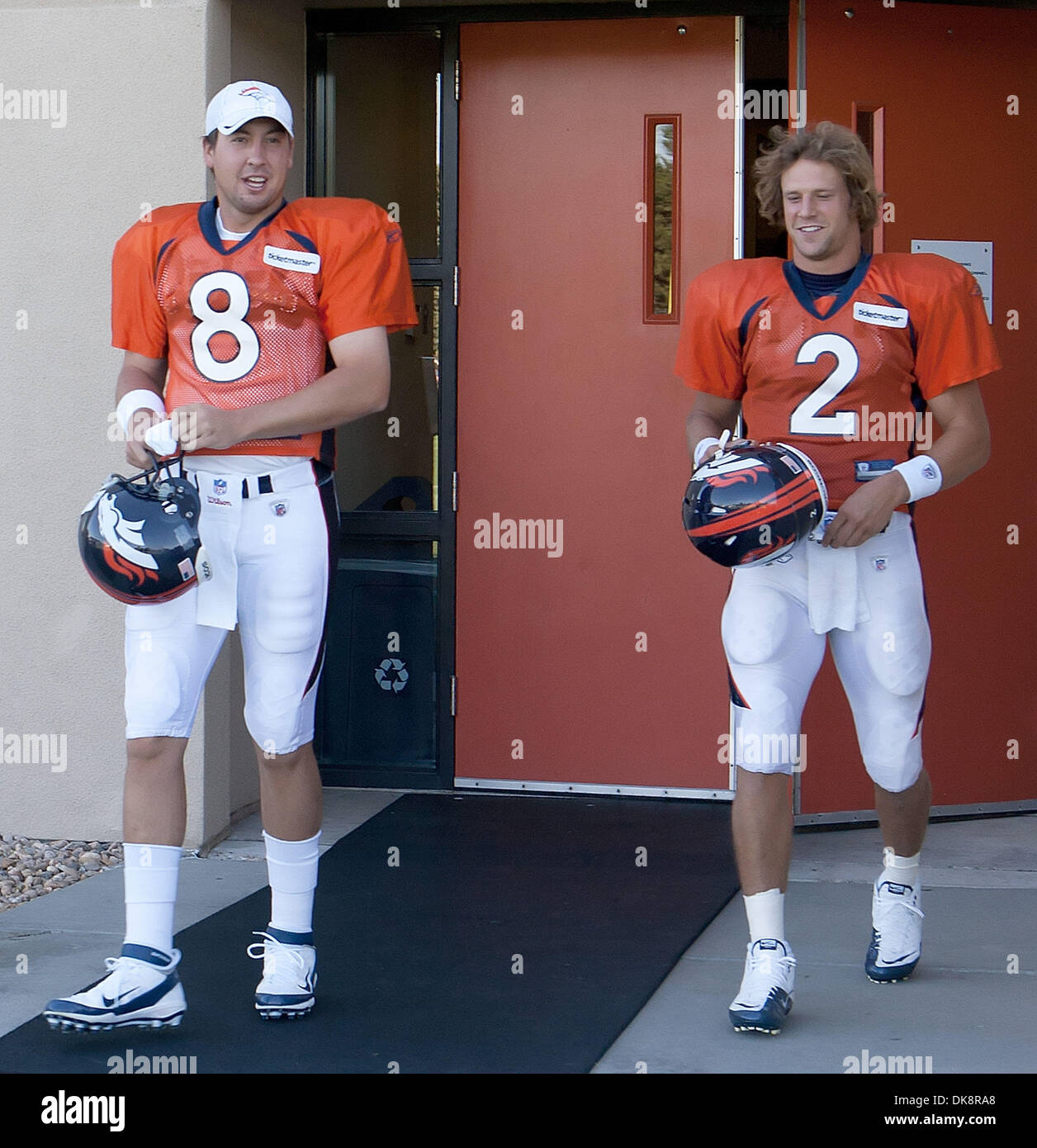 July 30, 2011 - Centennial, Colorado, USA - DT KEVIN VICKERSON enters the  practice field during the Denver