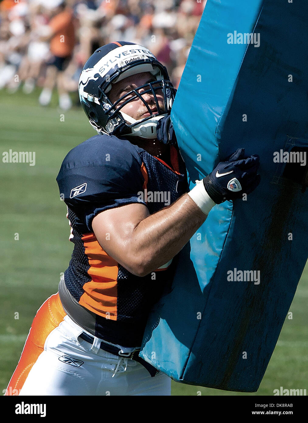 July 30, 2011 - Centennial, Colorado, USA - CB CHRIS HARRIS enters the  practice field during the Denver